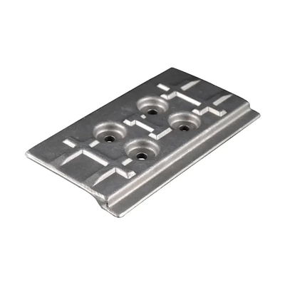 Constructieapparatuur Onderdelen gesmeed spoor schoen met bewerking en warmtebehandeling